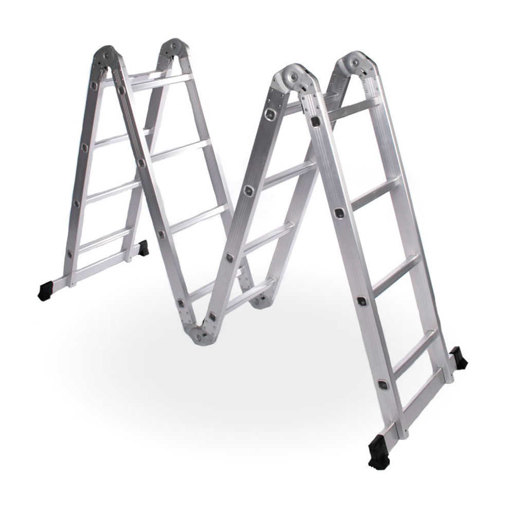 Escalera articulada de aluminio